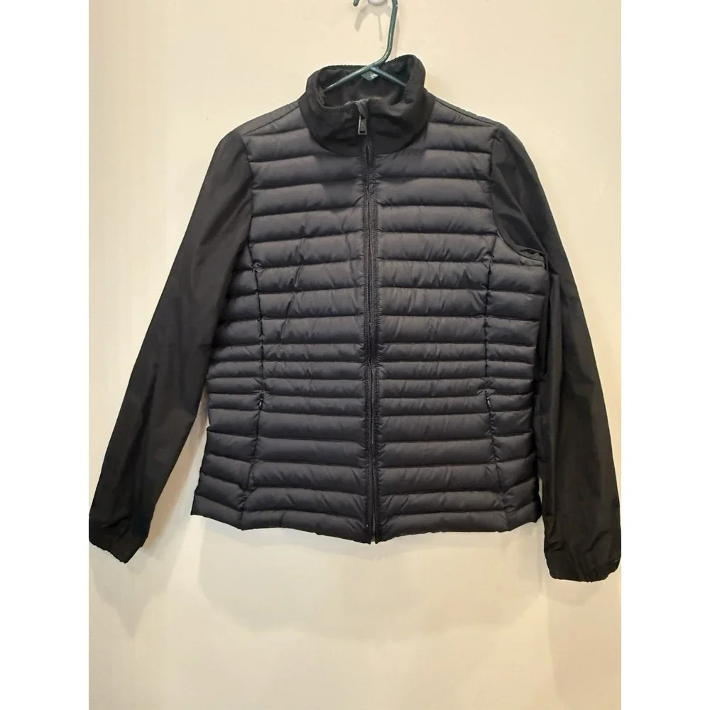 Ralph Lauren Active Women's Black Down Lightweight Quilted Puffer Jacket Size M - Picture 1 of 10